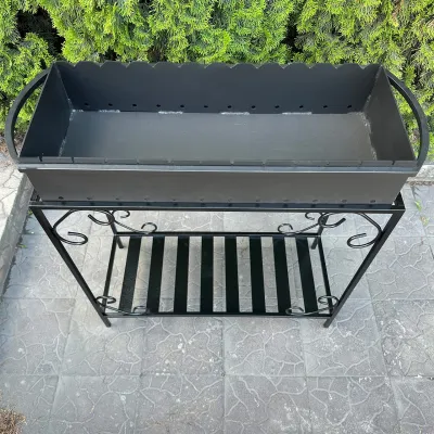 Мангал Mzavod Гефест 12 шампурів 3мм на дровниці - 2 - Robinzon.ua