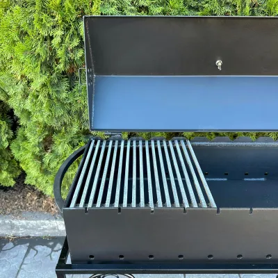 Мангал-барбекю Mzavod Гефест на 12 шампуров 4мм на дровнице - 5 Мангал-барбекю Mzavod Гефест на 12 шампуров 4мм на дровнице - 5 - Robinzon.ua