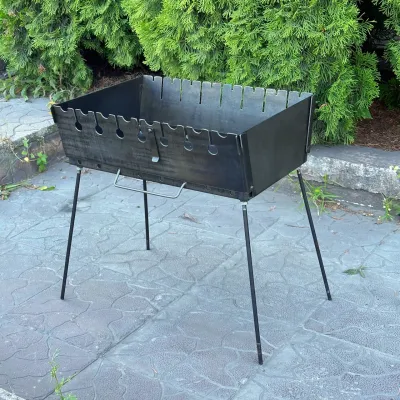 Мангал-чемодан Mzavod Пегас на 8 шампуров 3мм - 3 - Robinzon.ua