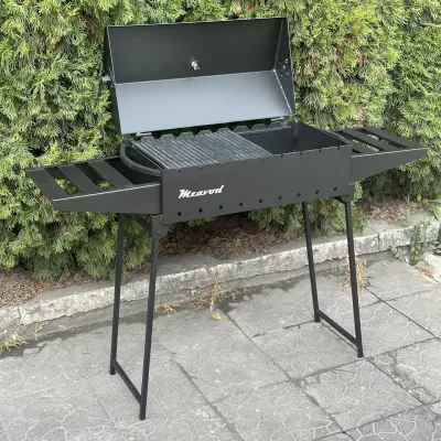 Мангал-барбекю Mzavod Икар на 9 шампуров 3мм портативный - 3 Мангал-барбекю Mzavod Икар на 9 шампуров 3мм портативный - 3 - Robinzon.ua