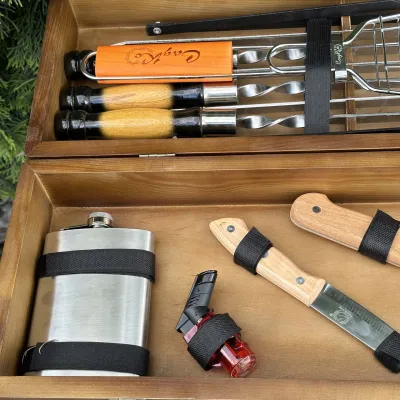 Подарочный набор Mzavod Мастер BBQ темный - 3 - Robinzon.ua