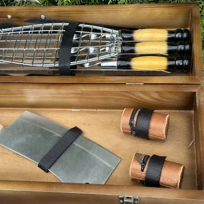 Подарочный набор Mzavod Мастер BBQ темный - 4 - Robinzon.ua