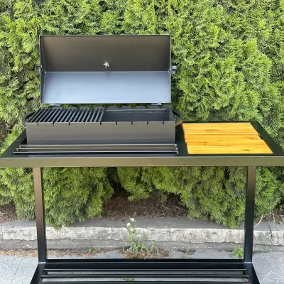 Мангал-барбекю Mzavod Локи на 9 шампуров 4мм в стиле LOFT - 4 - Robinzon.ua