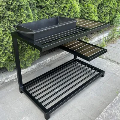 Мангал Mzavod Один на 9 шампуров 4мм в стиле LOFT - 1 - Robinzon.ua