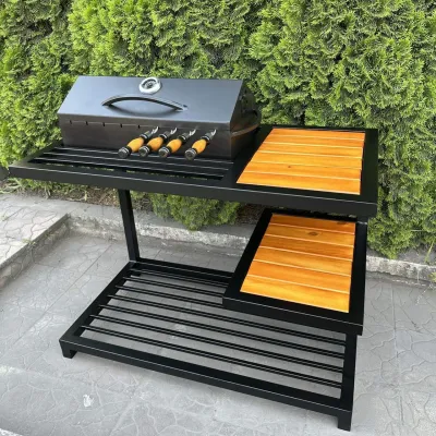 Мангал-барбекю Mzavod Один на 9 шампуров 4мм в стиле LOFT - 6 - Robinzon.ua