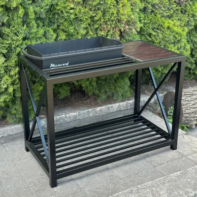 Мангал Mzavod Тор на 9 шампурів 4мм в стилі LOFT - 1 - Robinzon.ua