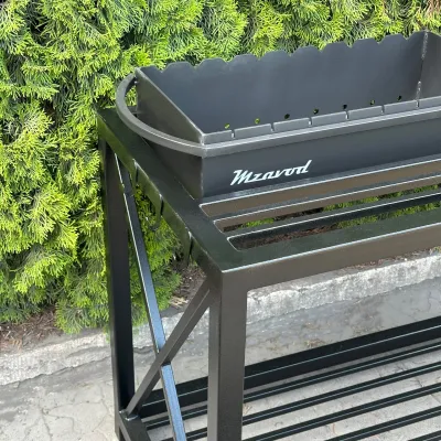 Мангал Mzavod Тор на 9 шампурів 4мм в стилі LOFT - 3 - Robinzon.ua