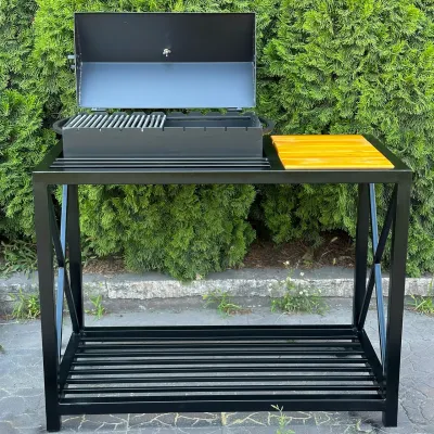 Мангал-барбекю Mzavod Тор на 9 шампуров 4мм в стиле LOFT - 3 - Robinzon.ua