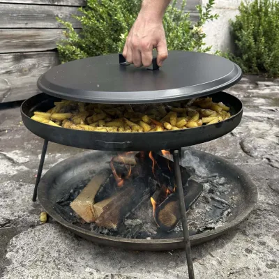 Сковорода з диску Mzavod Фрея 50см з кришкою - 4 Сковорода з диску Mzavod Фрея 50см з кришкою - 4 - Robinzon.ua