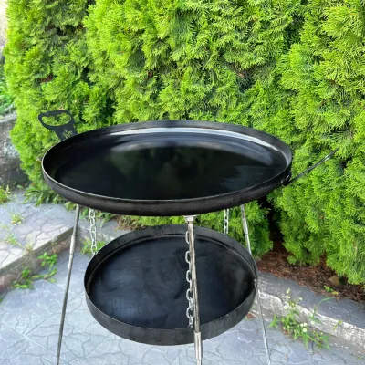 Сковорода з диску Mzavod Фрея 50см з підвісом для вогню - 1 Сковорода з диску Mzavod Фрея 50см з підвісом для вогню - 1 - Robinzon.ua