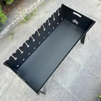 Розбірний мангал Mzavod Фенікс на 10 шампурів 3мм - 3 Розбірний мангал Mzavod Фенікс на 10 шампурів 3мм - 3 - Robinzon.ua