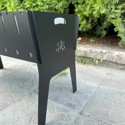 Розбірний мангал Mzavod Фенікс на 10 шампурів 3мм - 5 Розбірний мангал Mzavod Фенікс на 10 шампурів 3мм - 5 - Robinzon.ua