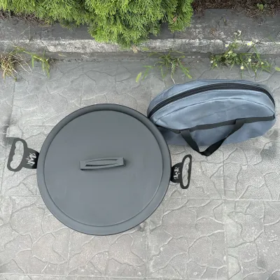 Сковорода з диску Mzavod Фрея 40см з кришкою та чохлом - 3 - Robinzon.ua