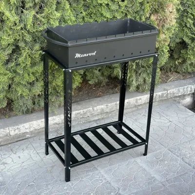 Мангал Mzavod Прометей на 9 шампурів 3мм на дровниці - 2 - Robinzon.ua