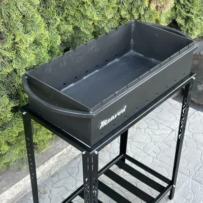 Мангал Mzavod Прометей на 9 шампурів 3мм на дровниці - 4 - Robinzon.ua