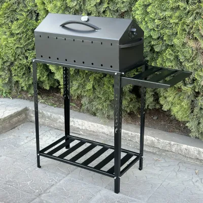 Мангал-барбекю Mzavod Прометей на 9 шампуров 4мм на дровнице - 2 Мангал-барбекю Mzavod Прометей на 9 шампуров 4мм на дровнице - 2 - Robinzon.ua