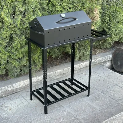 Мангал-барбекю Mzavod Прометей на 9 шампуров 4мм на дровнице - 3 Мангал-барбекю Mzavod Прометей на 9 шампуров 4мм на дровнице - 3 - Robinzon.ua