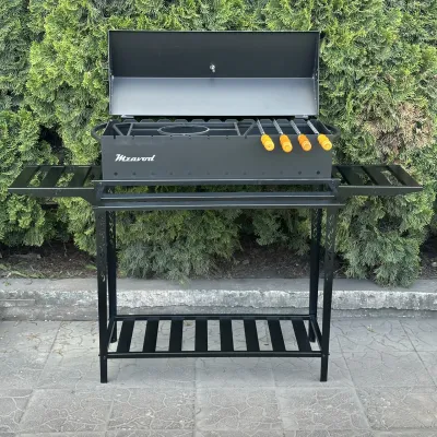 Мангал-барбекю Mzavod Прометей на 12 шампуров 4мм на дровнице - 4 - Robinzon.ua