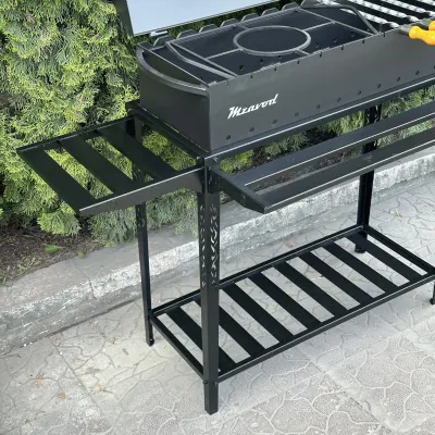 Мангал-барбекю Mzavod Прометей на 12 шампуров 4мм на дровнице - 5 - Robinzon.ua