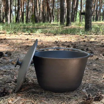 Казан туристичний КТ-10 чавунний з кришкою 10л - 1 Казан туристичний КТ-10 чавунний з кришкою 10л - 1 - Robinzon.ua