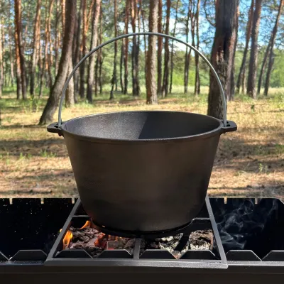 Казан туристичний КТ-10 чавунний з кришкою 10л - 5 Казан туристичний КТ-10 чавунний з кришкою 10л - 5 - Robinzon.ua