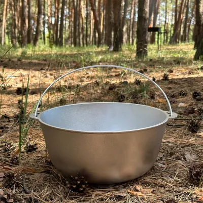 Казан КТА-08 алюмінієвий з дужкою та кришкою 8л - 2 Казан КТА-08 алюмінієвий з дужкою та кришкою 8л - 2 - Robinzon.ua