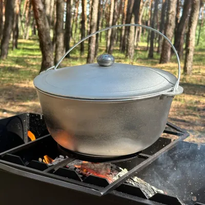 Казан КТА-08 алюмінієвий з дужкою та кришкою 8л - 3 Казан КТА-08 алюмінієвий з дужкою та кришкою 8л - 3 - Robinzon.ua