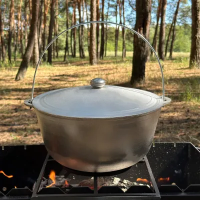 Казан КТА-08 алюмінієвий з дужкою та кришкою 8л - 4 Казан КТА-08 алюмінієвий з дужкою та кришкою 8л - 4 - Robinzon.ua