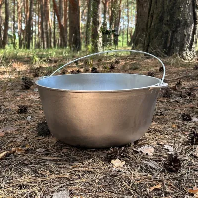 Казан КТА-10 алюмінієвий з дужкою та кришкою 10л - 2 Казан КТА-10 алюмінієвий з дужкою та кришкою 10л - 2 - Robinzon.ua