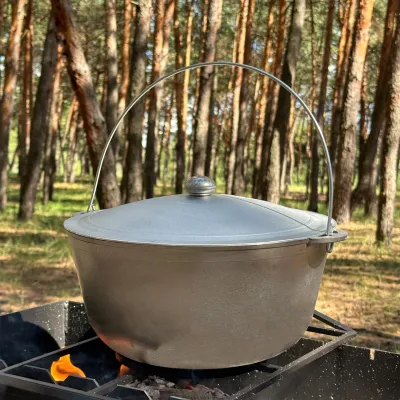 Казан КТА-10 алюмінієвий з дужкою та кришкою 10л - 3 Казан КТА-10 алюмінієвий з дужкою та кришкою 10л - 3 - Robinzon.ua