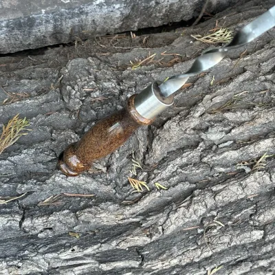 Шампур Mzavod с деревянной ручкой 630х12х3мм мраморный - 1 - Robinzon.ua