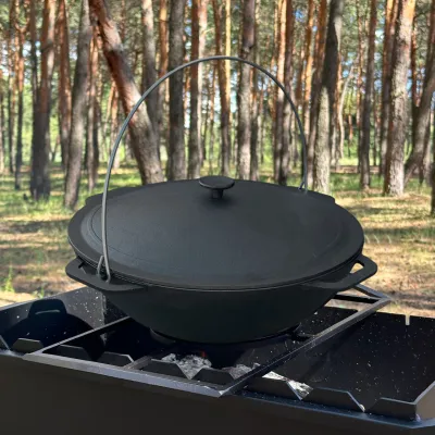 Казан азиатский КА-12 чугунный с крышкой 12л - 2 Казан азиатский КА-12 чугунный с крышкой 12л - 2 - Robinzon.ua