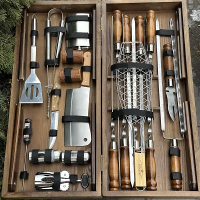 Подарочный набор Mzavod Мастер Гриль кейс-столик светлая текстура - 3 Подарочный набор Mzavod Мастер Гриль кейс-столик светлая текстура - 3 - Robinzon.ua