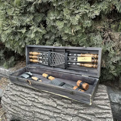 Подарочный набор Mzavod Мастер BBQ темная текстура - 2 - Robinzon.ua