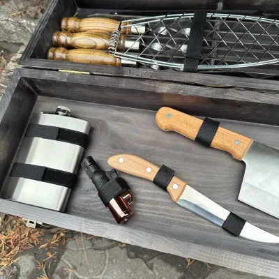 Подарочный набор Mzavod Мастер BBQ темная текстура - 4 - Robinzon.ua