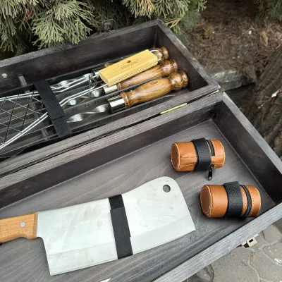 Подарочный набор Mzavod Мастер BBQ темная текстура - 5 - Robinzon.ua