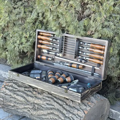 Подарочный набор Mzavod Магнат темная текстура - 2 - Robinzon.ua