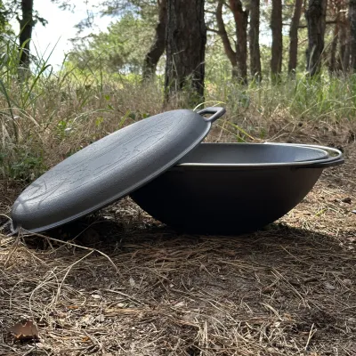 Казан азіатський КА-12КС чавунний з кришкою-сковородою 12л - 3 - Robinzon.ua