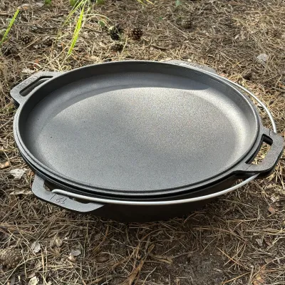 Казан азіатський КА-12КС чавунний з кришкою-сковородою 12л - 4 - Robinzon.ua