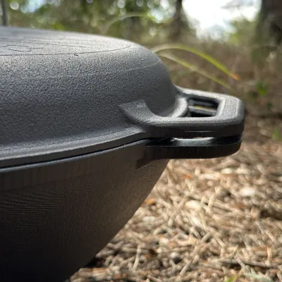 Казан азіатський КА-12КС чавунний з кришкою-сковородою 12л - 5 - Robinzon.ua