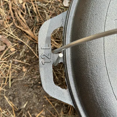 Казан азіатський КА-12КС чавунний з кришкою-сковородою 12л - 6 - Robinzon.ua