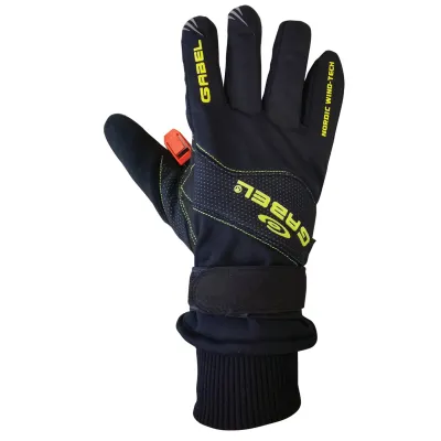 Рукавиці для скандинавської ходьби Gabel Wind Tech N.C.S. Black/Green M (8015012100008) - 1 - Robinzon.ua
