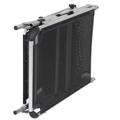 Кровать раскладная Bo-Camp Sun Lounger With Sunscreen 5 Positions Black (1304460) - 3 - Robinzon.ua