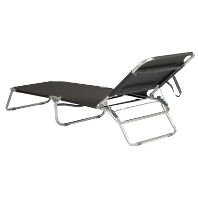 Ліжко розкладне Bo-Camp Sun Lounger 3 Positions Anthracite (1304480) - 6 - Robinzon.ua