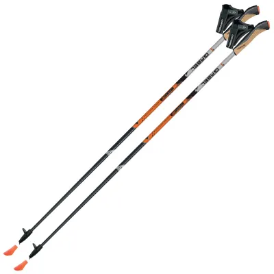 Палиці для скандинавської ходьби Gabel X-1.35 Active Knife Black/Orange 115 (7008361151150) - 1 - Robinzon.ua