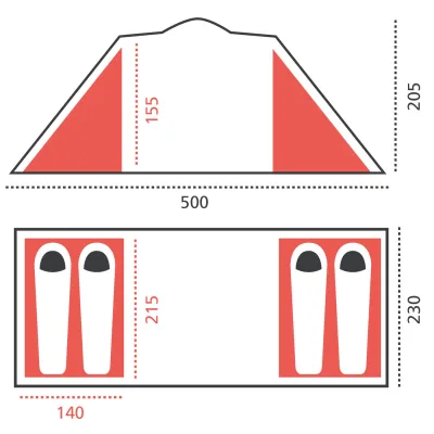 Намет Grand Canyon Atlanta 4 Mojave Desert (330031) - 5 - Robinzon.ua