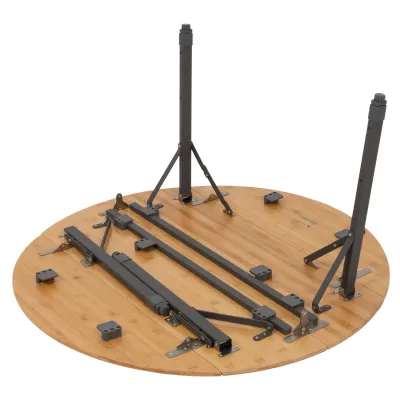 Стіл Bo-Camp Poundbury Round 90x90 cm Brown (1404656) - 3 - Robinzon.ua