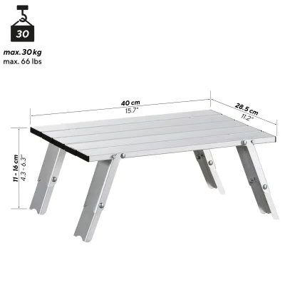 Стіл Uquip Handy Silver (244110) - 1 Стіл Uquip Handy Silver (244110) - 1 - Robinzon.ua