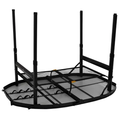 Стіл Bo-Camp Woodbine Oval 100x70 cm Black/Wood look (1404185) - 1 - Robinzon.ua