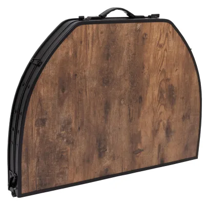 Стіл Bo-Camp Woodbine Oval 100x70 cm Black/Wood look (1404185) - 6 - Robinzon.ua